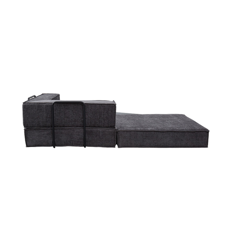 Kreativ modulsofa i mørkegrå stoff, fritt kombinerbar og multifunksjonell fullskumdesign Kreativ modulsofa i mørkegrå stoff, fritt kombinerbar og multifunksjonell fullskumdesign