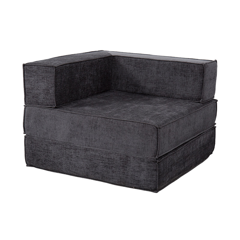 Kreativ modulsofa i mørkegrå stoff, fritt kombinerbar og multifunksjonell fullskumdesign Kreativ modulsofa i mørkegrå stoff, fritt kombinerbar og multifunksjonell fullskumdesign