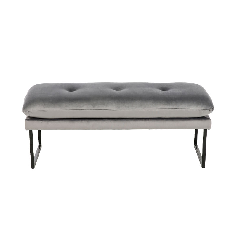 Flanell grå design stoffbenk