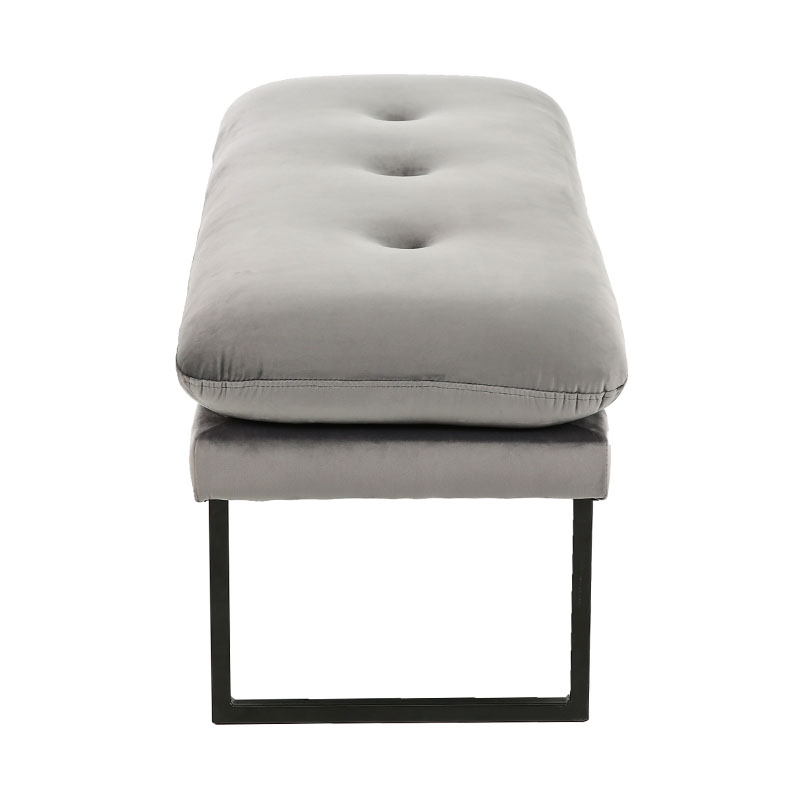 Flanell grå design stoffbenk
